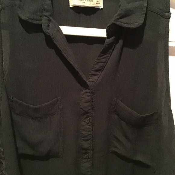 Navy Blue Abercrombie Shirt - Picture 2 of 5